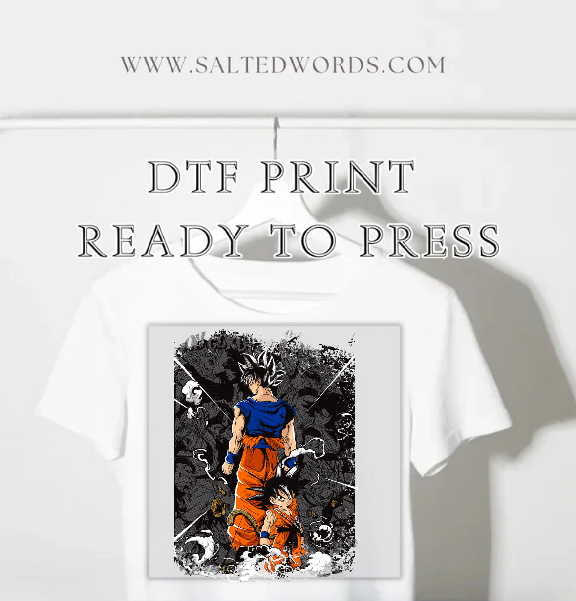 Dragon ball z goku anime print DTF print