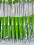 BEADABLE PLASTIC PEN SOLID OLIVE B15 (1ct)