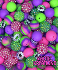 *KAELANN'S KREATION* ACRYLIC SILICONE BEAD MIX #59 (40ct)