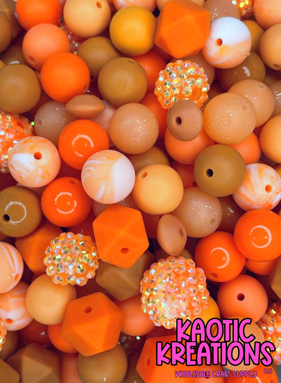 ACRYLIC SILICONE BEAD MIX #117 (48ct)