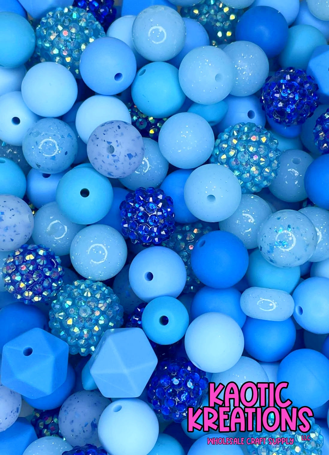 ACRYLIC SILICONE BEAD MIX #111 (50ct)