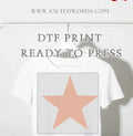 Star pastel star DTF print
