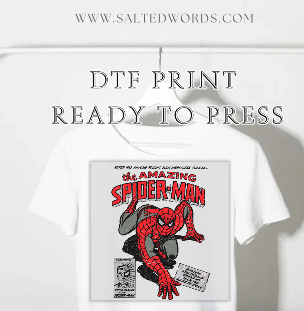 The amazing Spider-Man marvel DTF print