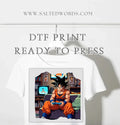 Dragon ball z goku gaming anime print DTF print