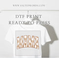 Mama checkered  DTF print transfer Ready to Press