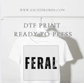 Feral Christmas  DTF print transfer Ready to Press