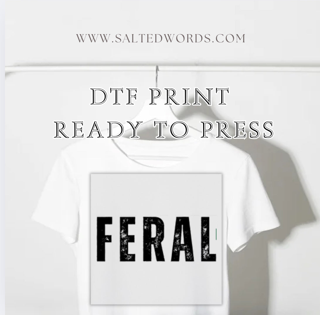 Feral Christmas  DTF print transfer Ready to Press