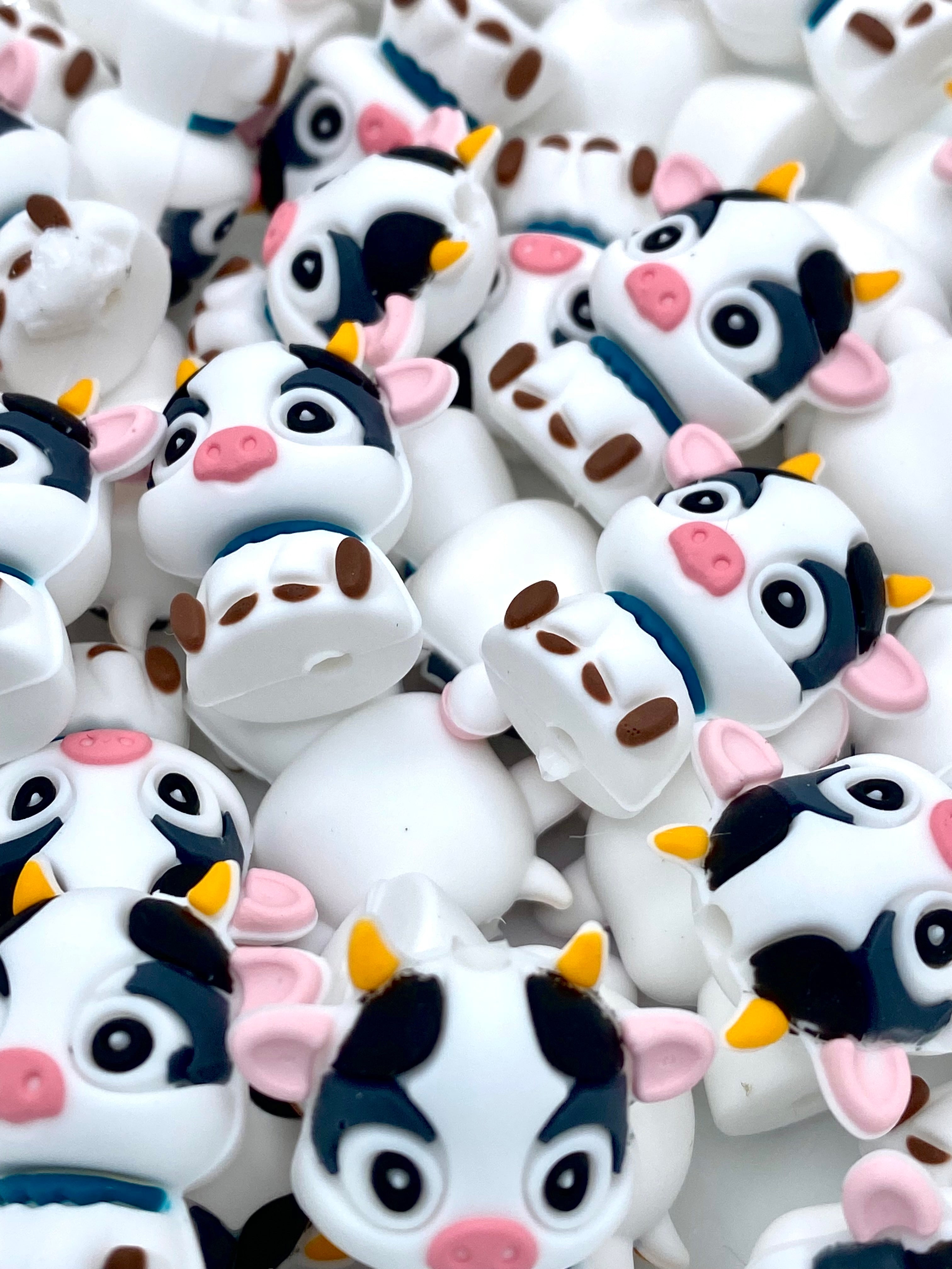 All I Need Is This Cow 3D Silicone Focal Beads