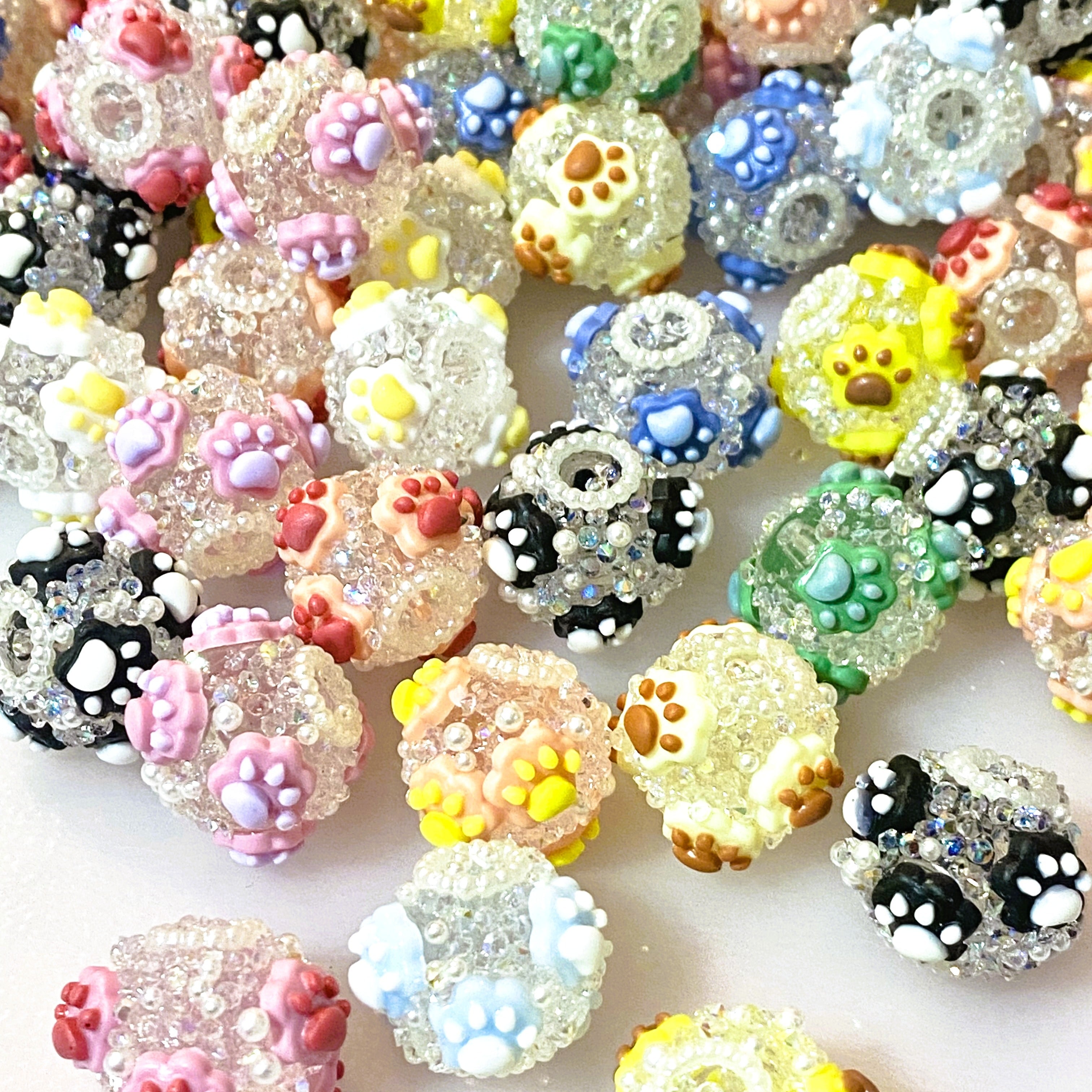 Always Think Pawsitive Fancy Beads