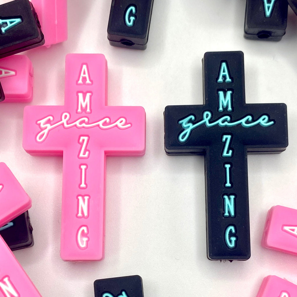 Amazing Grace Silicone Focal Beads