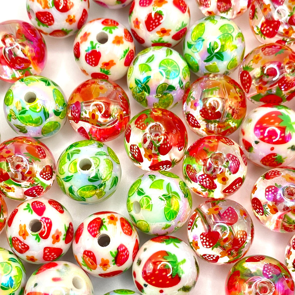 I Love Summer so Berry Much Acrylic Beads