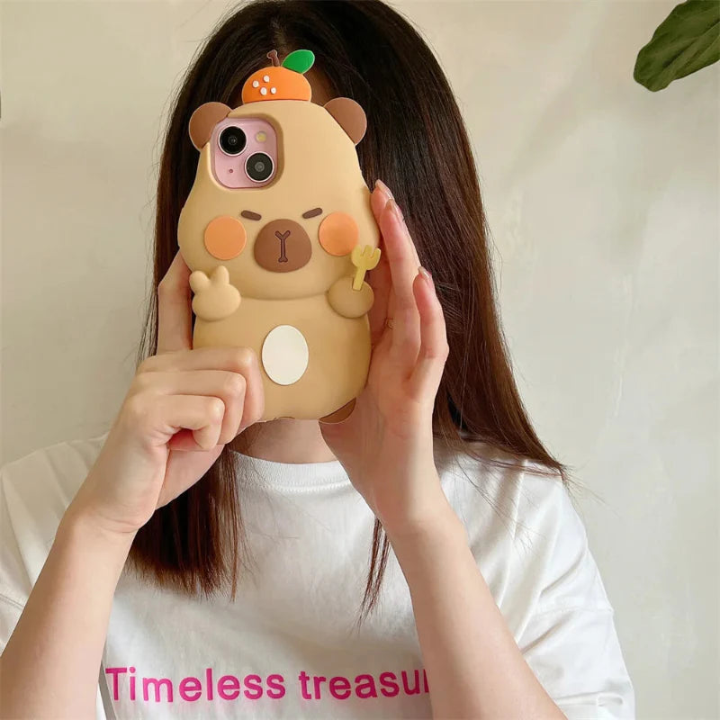 Kawaii Capybara iPhone Case