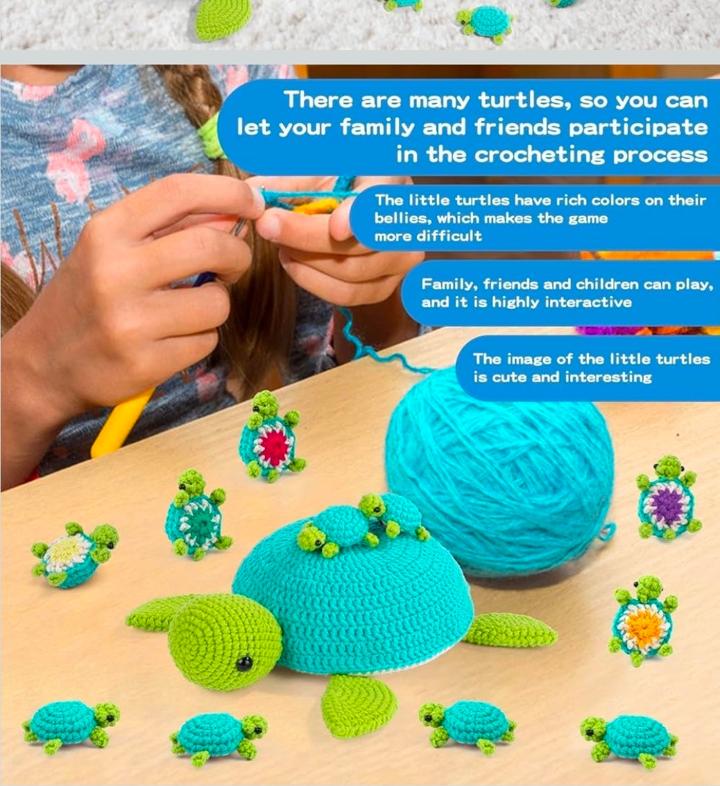 Crochet Turtle Memory Match Game – Handmade Learning Through Play
